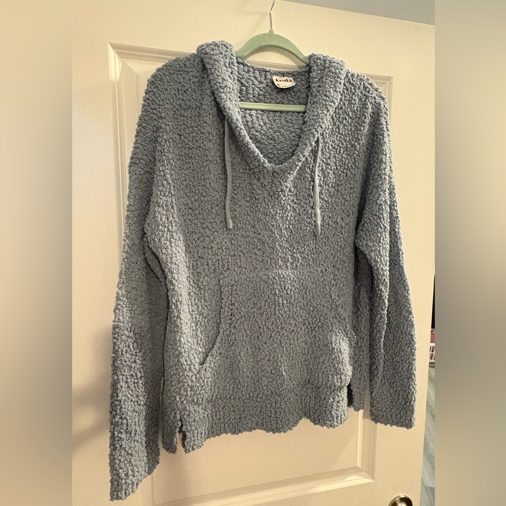 ARULA Gray Oversized Long Sleeve Hoodie